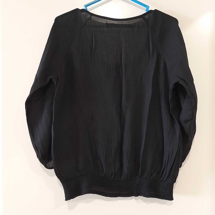 Blusa Preta Meia Manga Tam. M