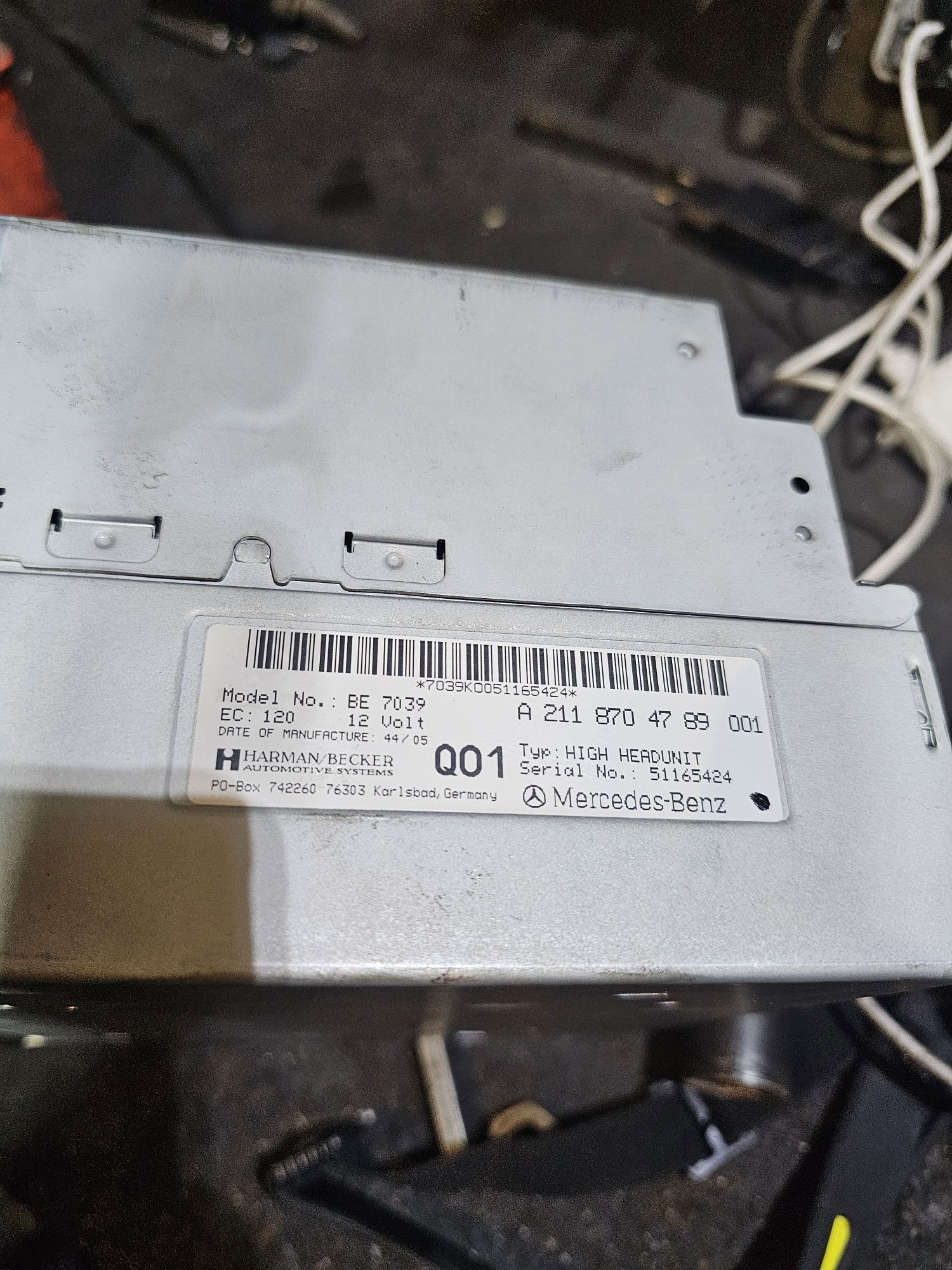 Radio navigacja Command Mercedes W211