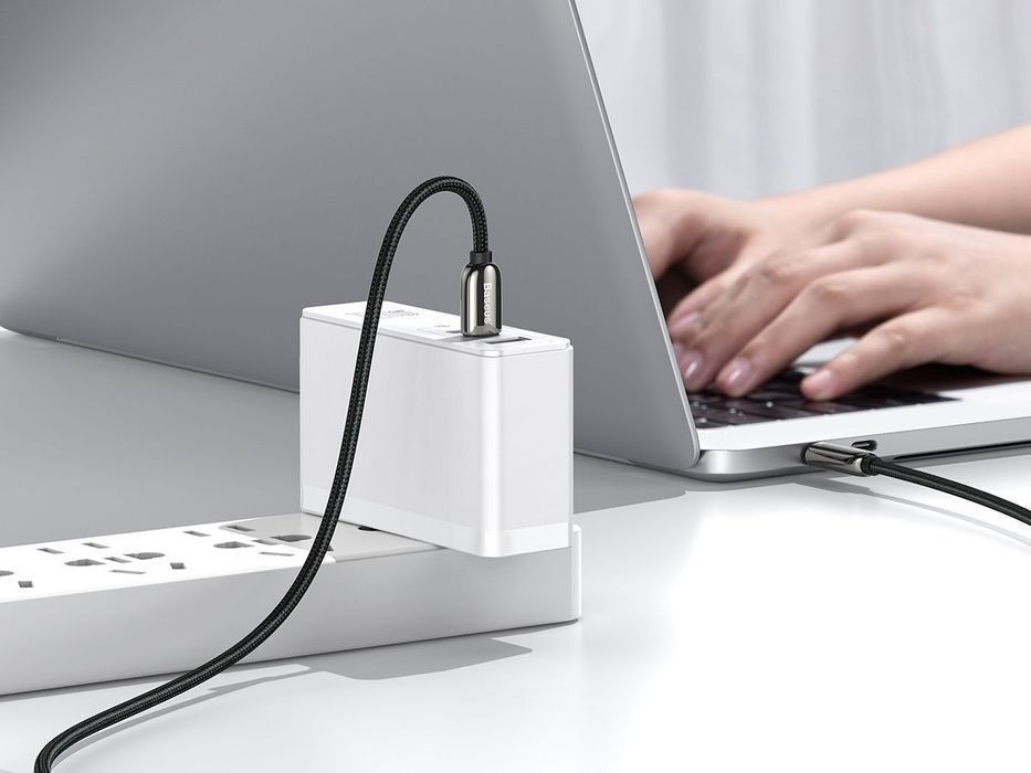 Kabel 1m Baseus przewód USB-C Type C z miernikiem prądu PD 5A 100W