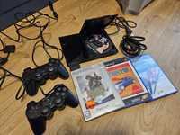 Konsola PlayStation 2 + gry komplet GTA Medal Ski Jumping