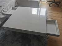 Ława stolik kawowy IKEA TOFTERYD połysk biały 95x95x31