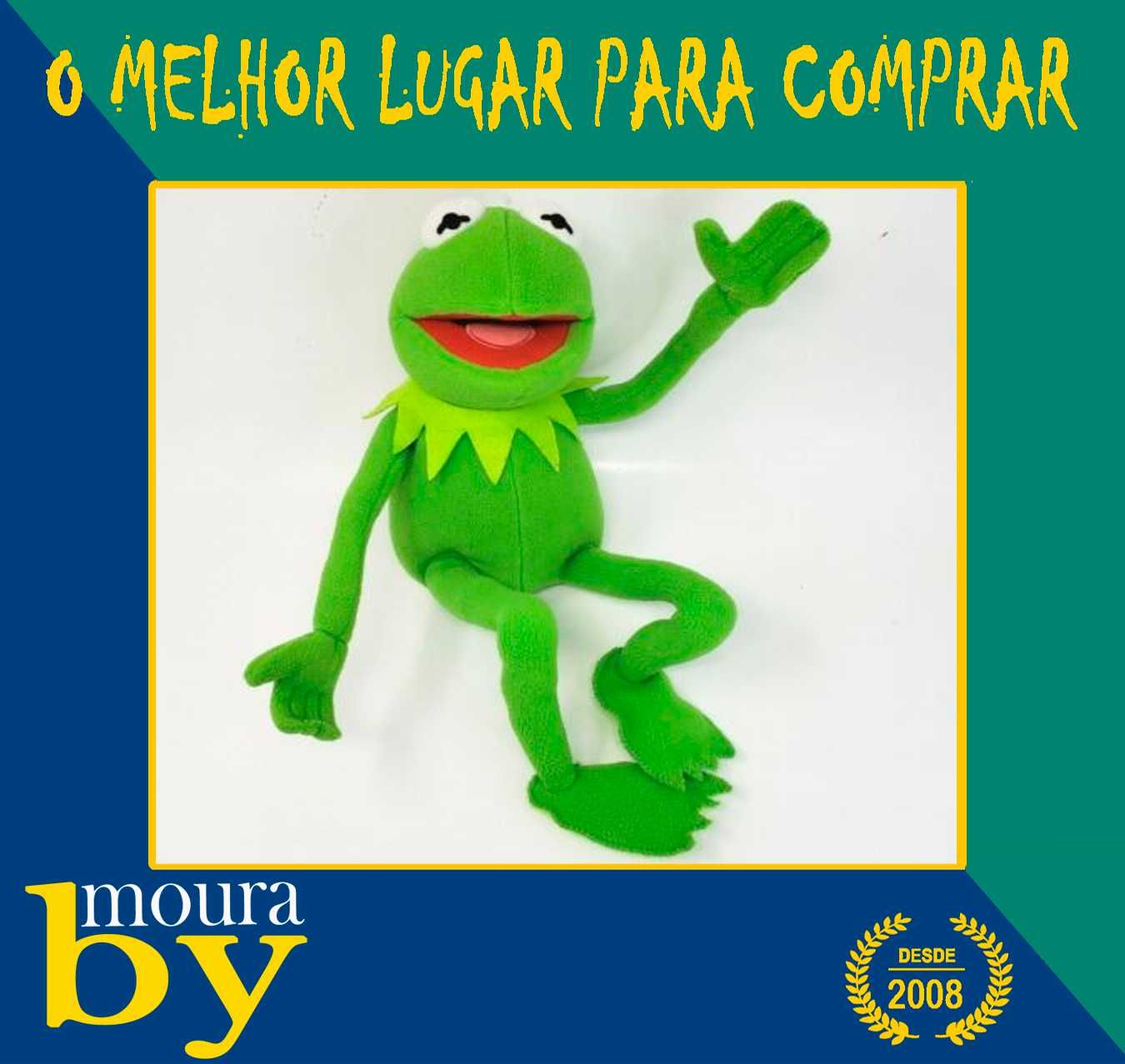 Peluche Rua Sésamo Kermit Sapo boneco Cócas com 40cm