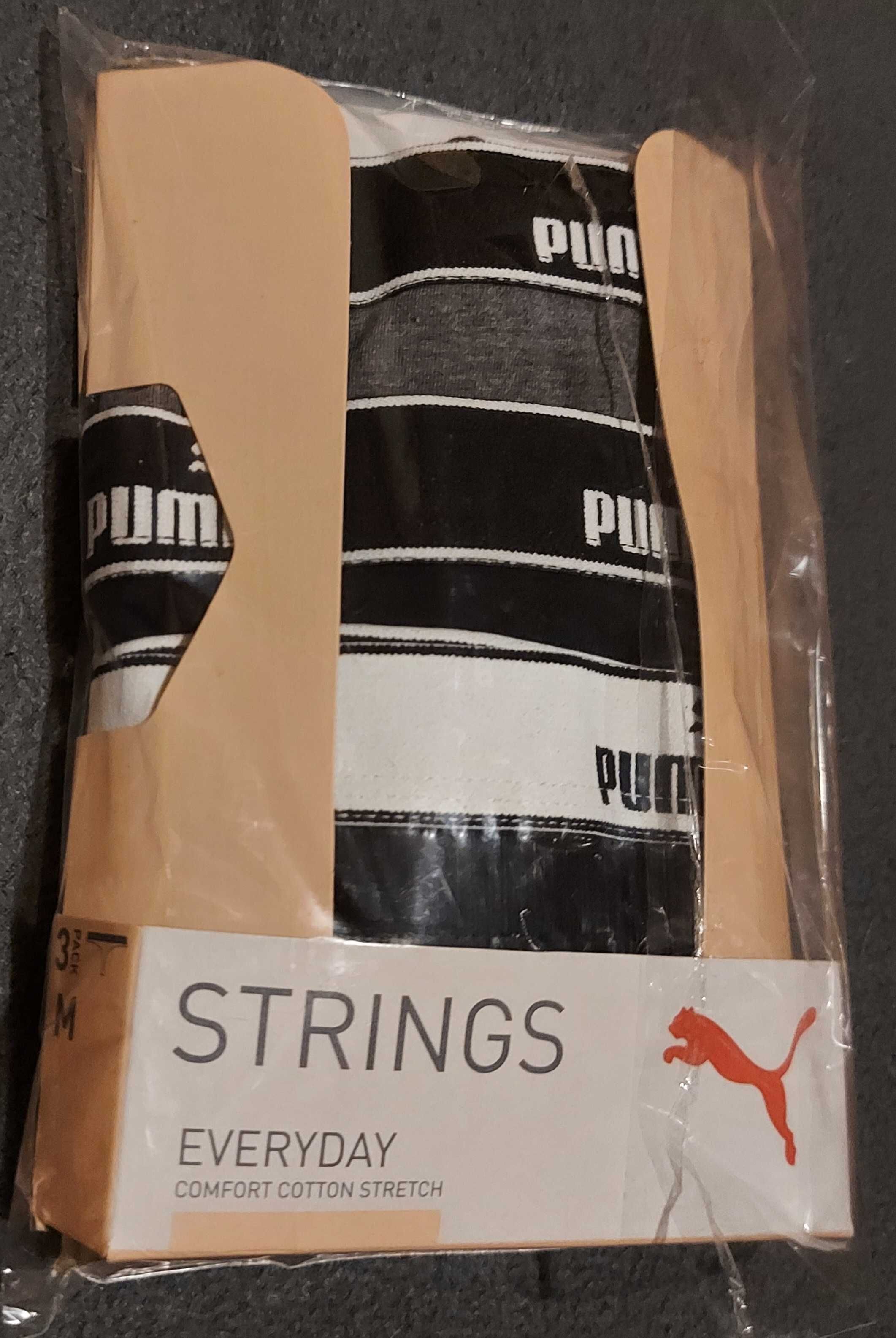 Набор трусиков танга Puma String 3P 93533701 M Black