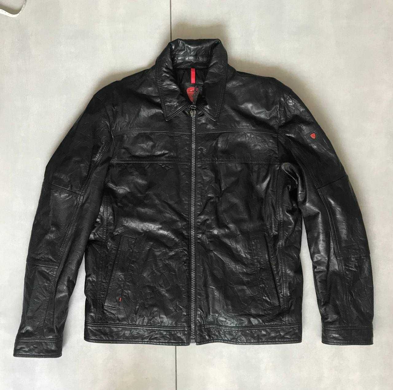 Размер L. Кожаная курточка куртка Strellson leather jacket