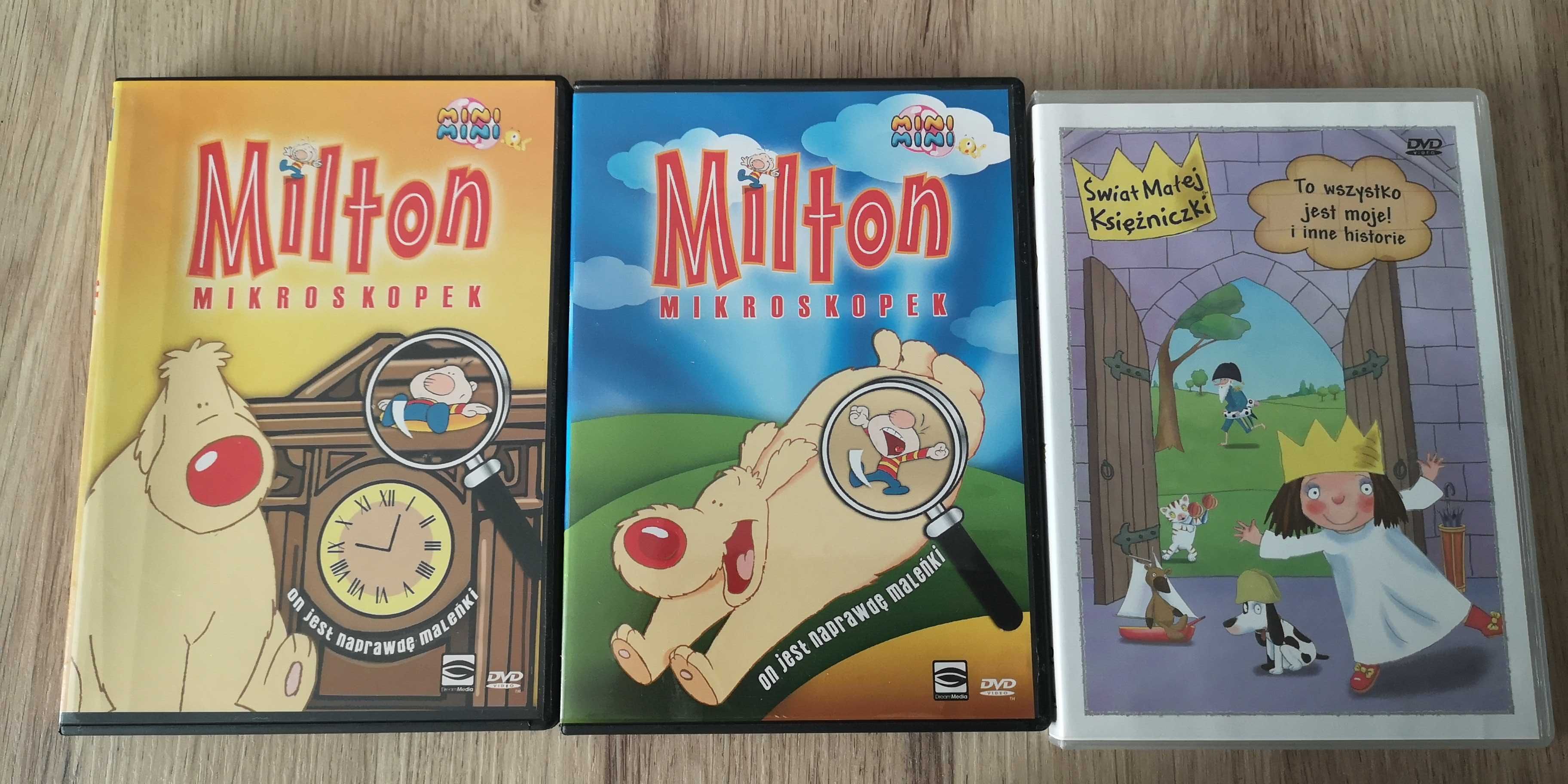 Bajki dvd Milton mikroskopek Świat małej księżniczki