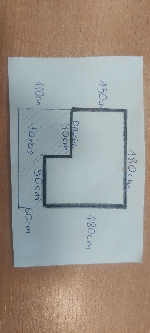 Domek drewniany DUŻY + zjeżdżalnia