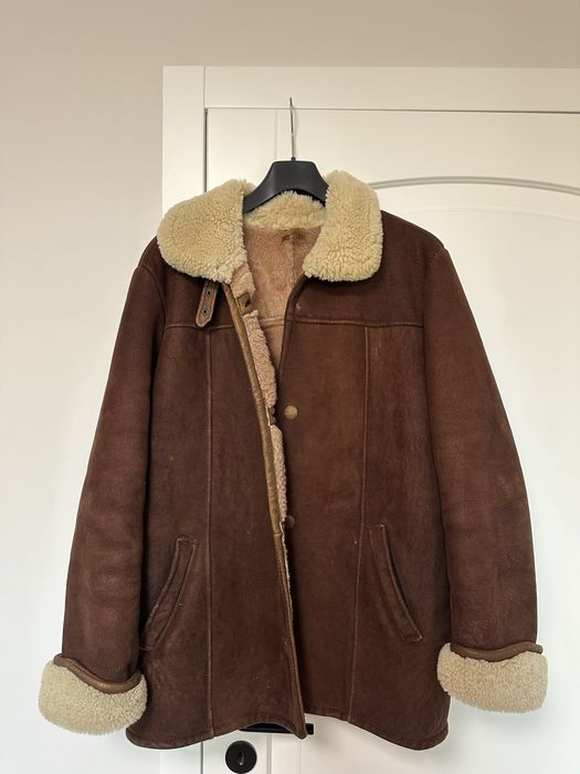 Kożuch skórzany shearling
