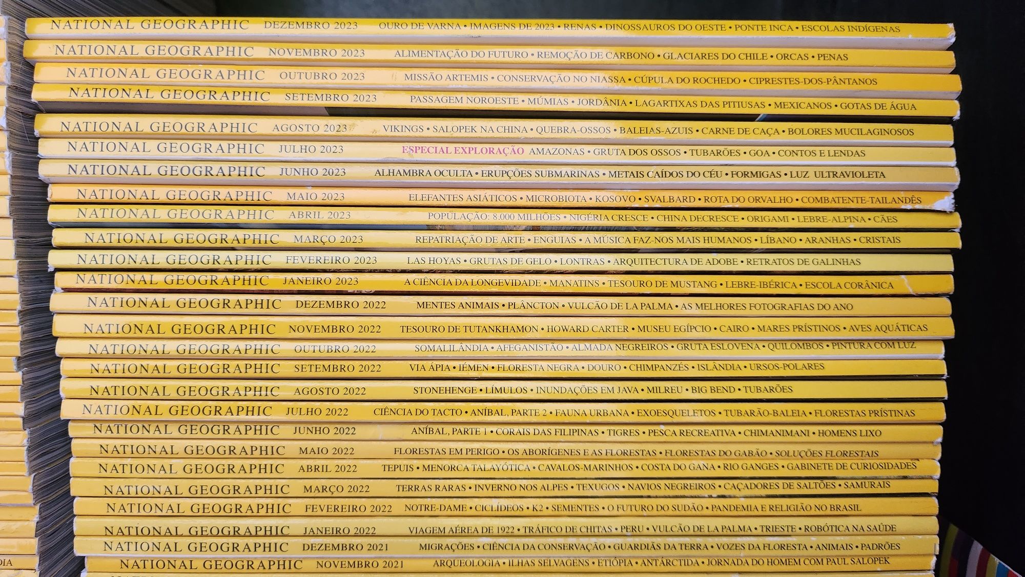 Revistas National Geographic de Janeiro de 2007 a Dezembro de 2023