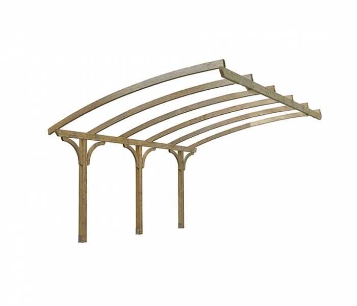 Zadaszenie tarasu, wiata, carport, garaż, konstrukcja, łuk 450x525 cm