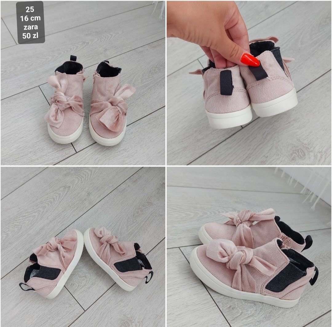 Buty botki trampki zara 25 Wkładka 16 cm ręcznie