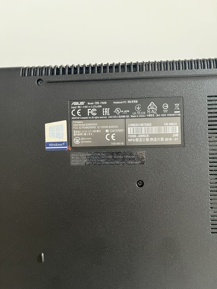 Asus Vivobook F505B