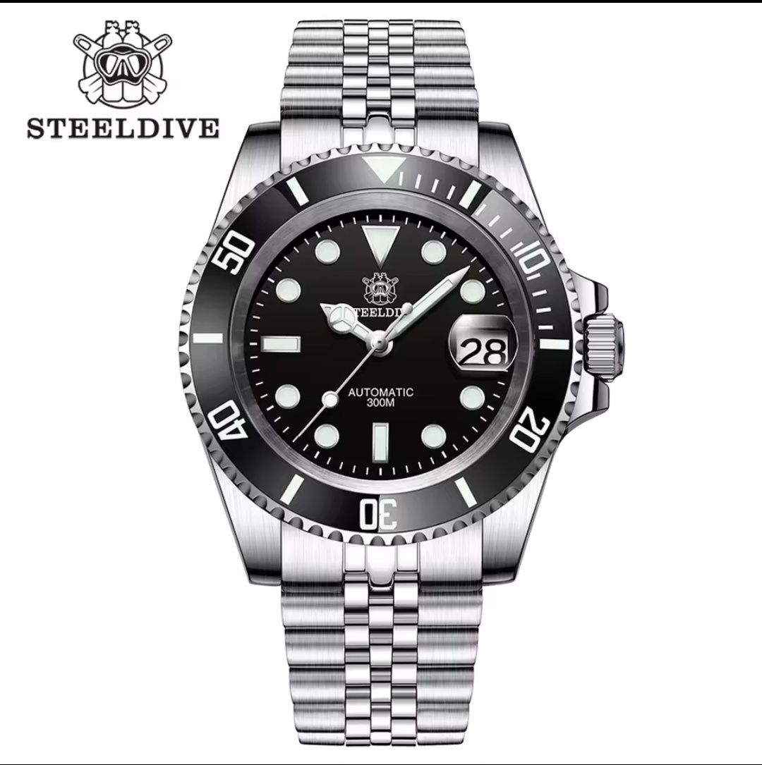 Часы STEELDIVE SD1953. Мужские с автоподзаводом и шикарным люмом.