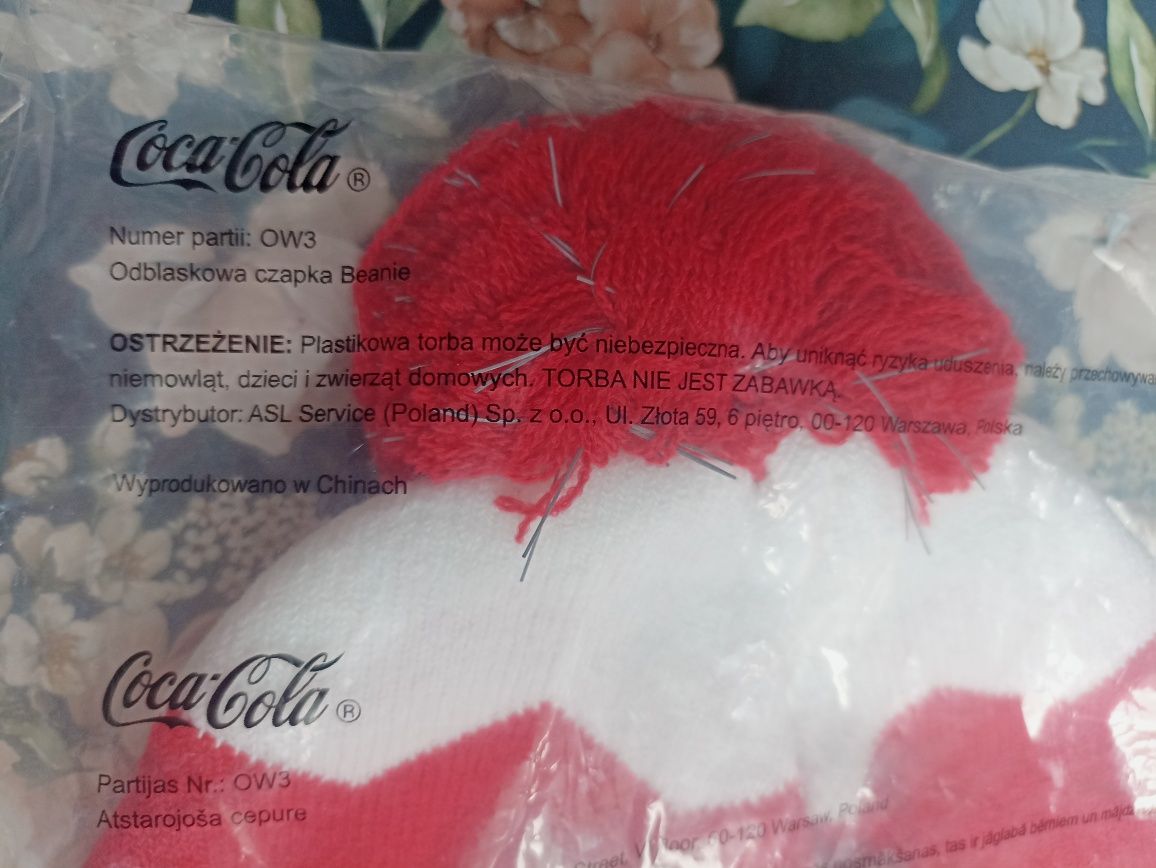 Czapka Coca Cola ODBLASKOWA