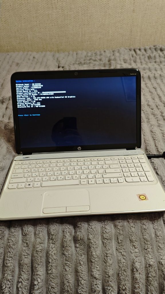 Ноутбук HP Pavilion g6, під ремонт, або відновлення.