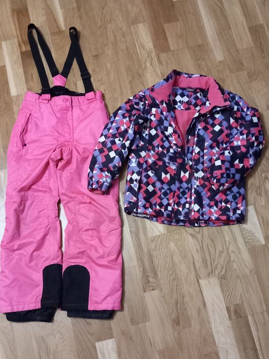 Kurtka spodnie komplet zestaw zimowy 134/140