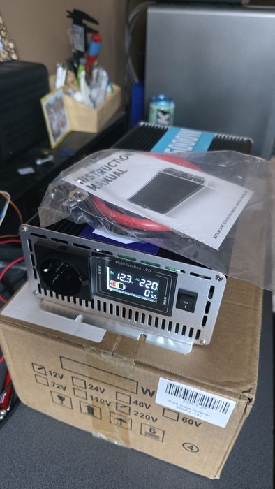 Potężna przetwornica 12V 230V 5000W czysty sinus FDIK NOWA offgrid