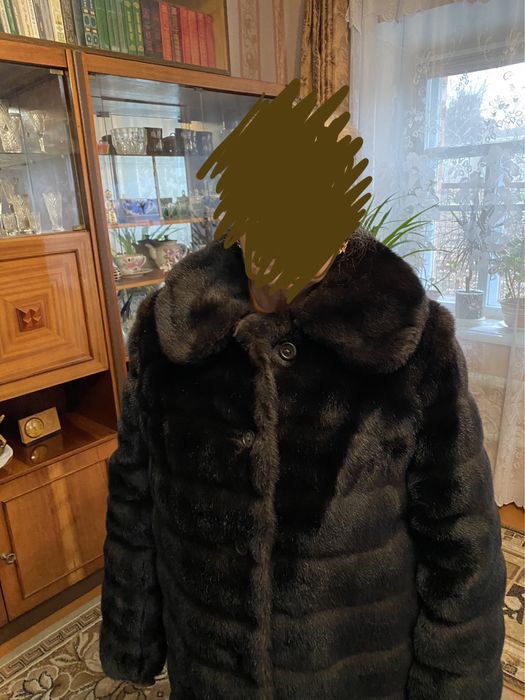 Эко шуба длинная 52р
