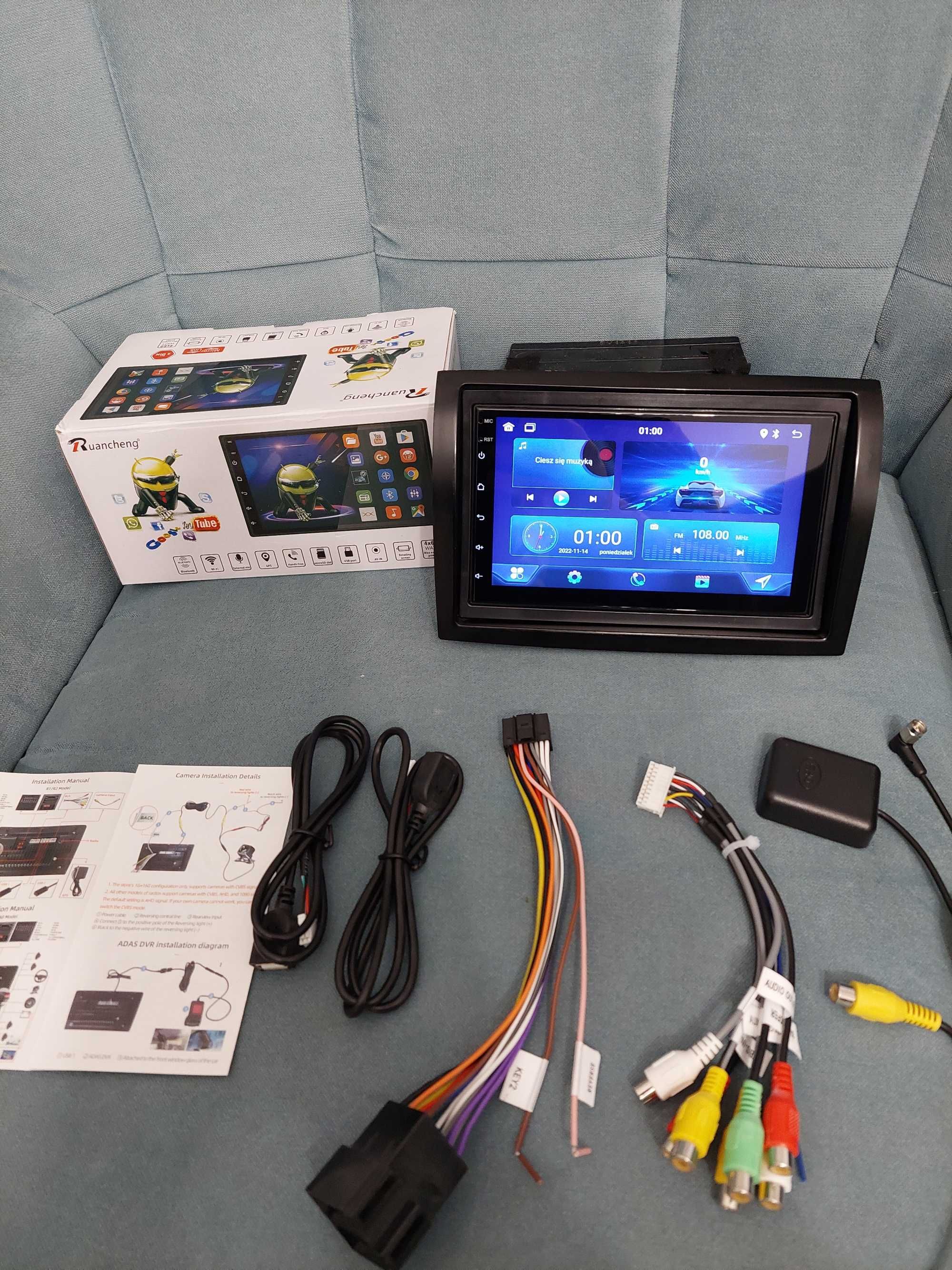 Radio Android 12  GPS WiFi CarPlay kamera Jumper Ducato Boxer