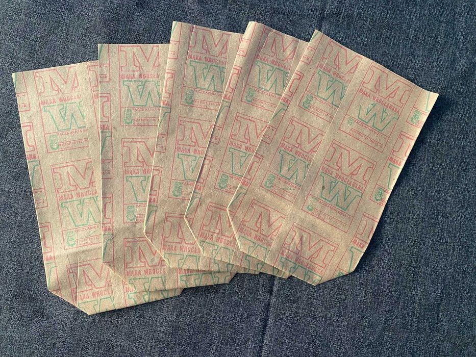 Torebki opakowania papierowe PRL Mąka Wrocławska