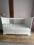 Łóżeczko dziecięce z szufladą Bellamy INES Elegant White 140x70