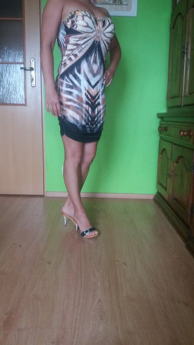 Sukienka Fasardi sexy Sylwester wesele S/M 36, 38