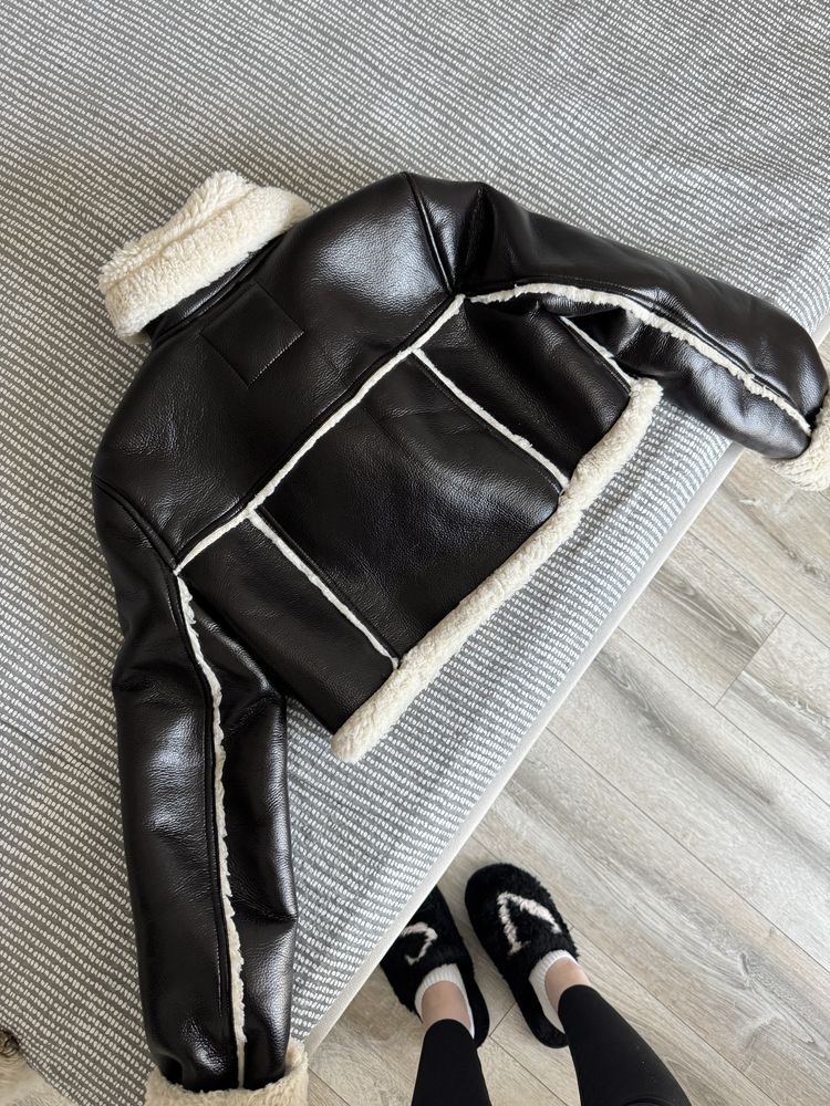 Дубленка Zara укороченная