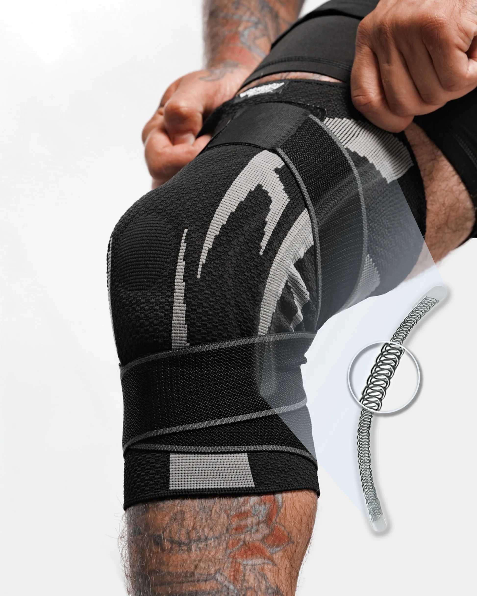Joelheiras Anaconda Fightwear com estabilizador