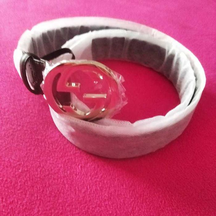 Cinto para Homem GUCCI Logo, couro / pele preto 105cm - Novo, em caixa