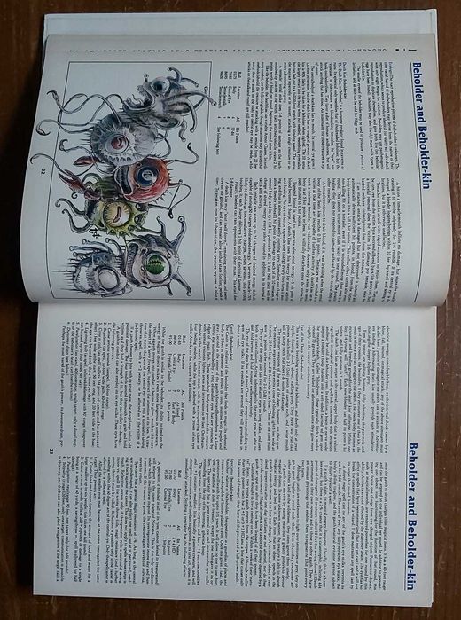 Advanced Dungeons And Dragons, Mounstrous Manual