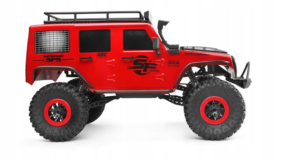 Jeep Rc Wltoys Rock Crawler 1:10 4Wd 2,4Ghz Światła LED