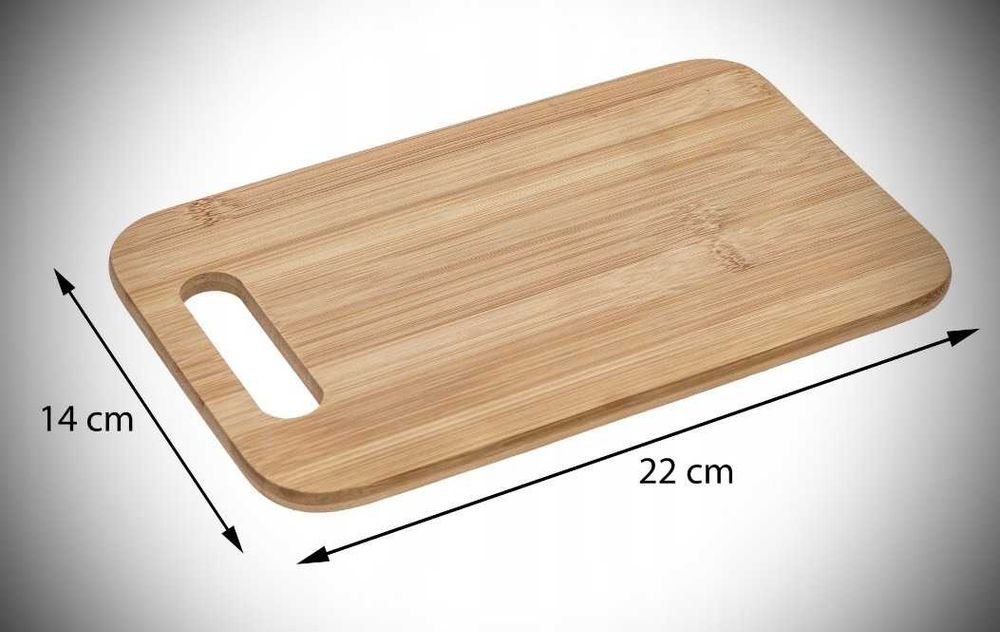 Elegancki Zestaw 4 Desek Bambusowych + Metalowy Stojak, Wytrzymałe