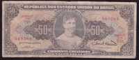 Brazylia, banknot 50 cruzeiros (1954) - st. 5/6