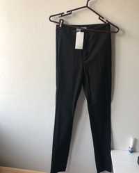 Reserved spodnie czarne rurki skinny wiskoza NOWE z metką r.S 36