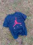 Koszulka Air Jordan czarny streetwear S unisex tee black basket