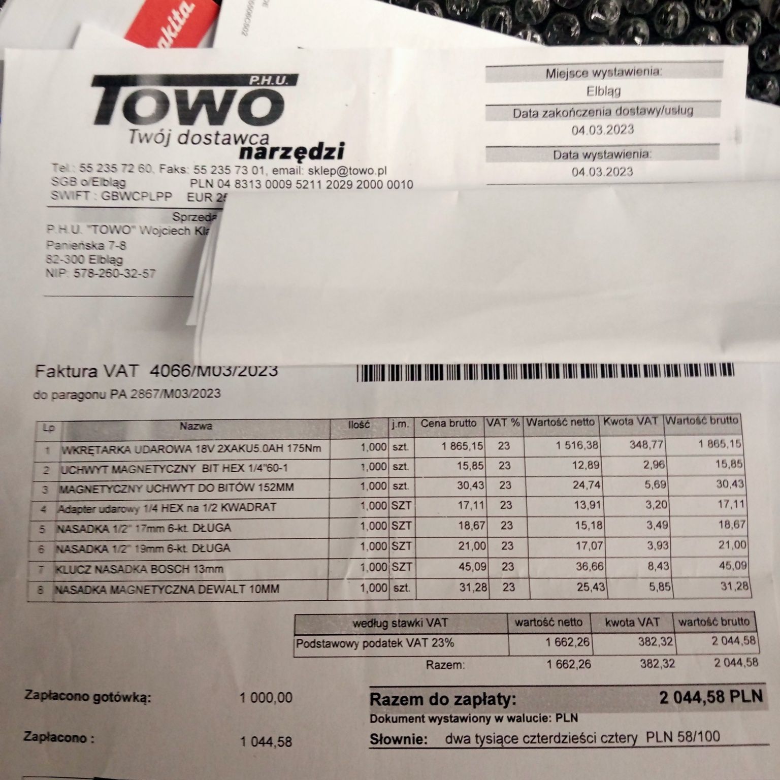 Zakretarka udarowa akumatorowaMakita