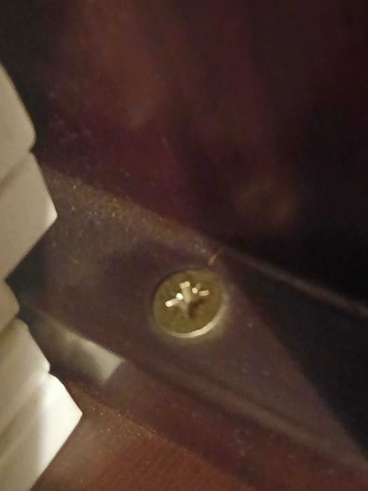 Estante grande em folheado de mogno