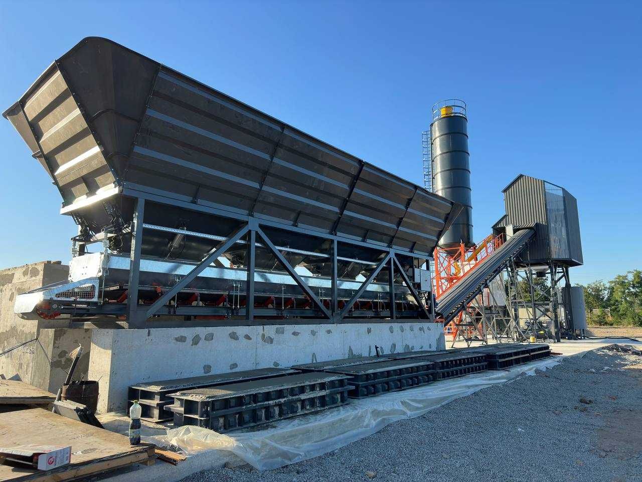 Betonownia 54-60 metrów sześciennych, stacjonarna, mobilna betoniarnia