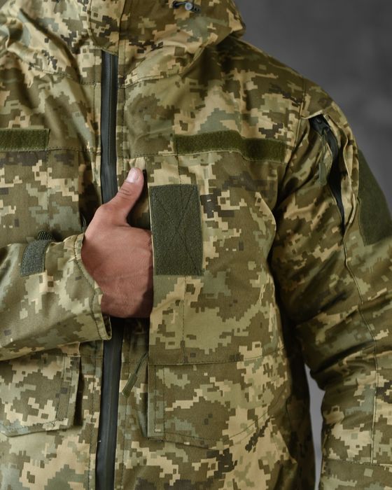 Куртка бушлат військовий піксель зимовий утеплений тактичний зсу форма