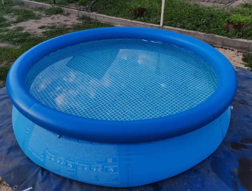 Надувной детский бассейн Intex 244х76 см Круглый басейн наливной