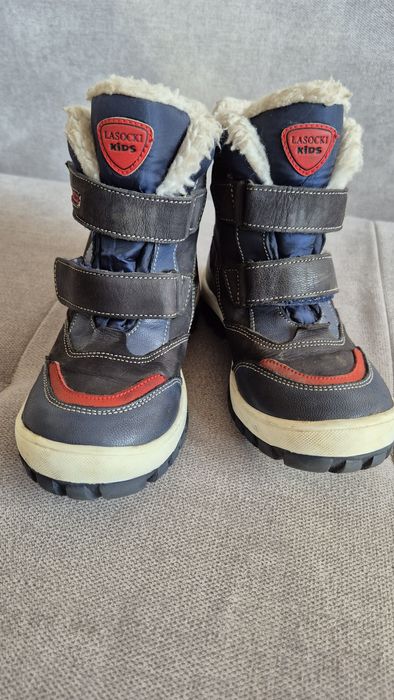 Lasocki trzewiki śniegowce zimowe kozaki skórzane watertex 28
