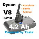 Akumulator Bateria Dyson V8 SV10 4,2 Ah TESLA !!!
