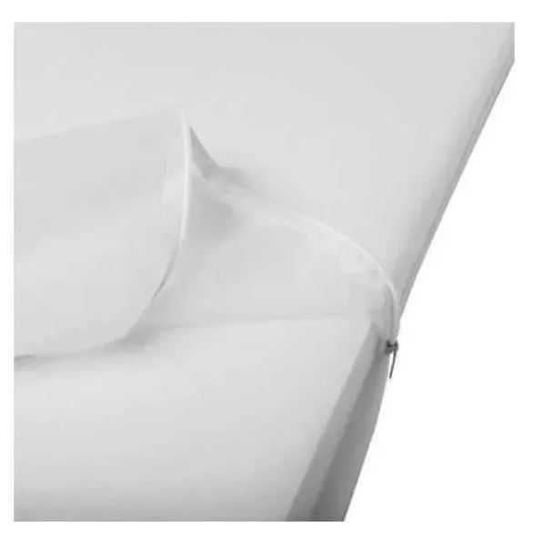 Materac Piankowy 140x200x15cm Dwustronny z Pokrowcem Antyalergiczny