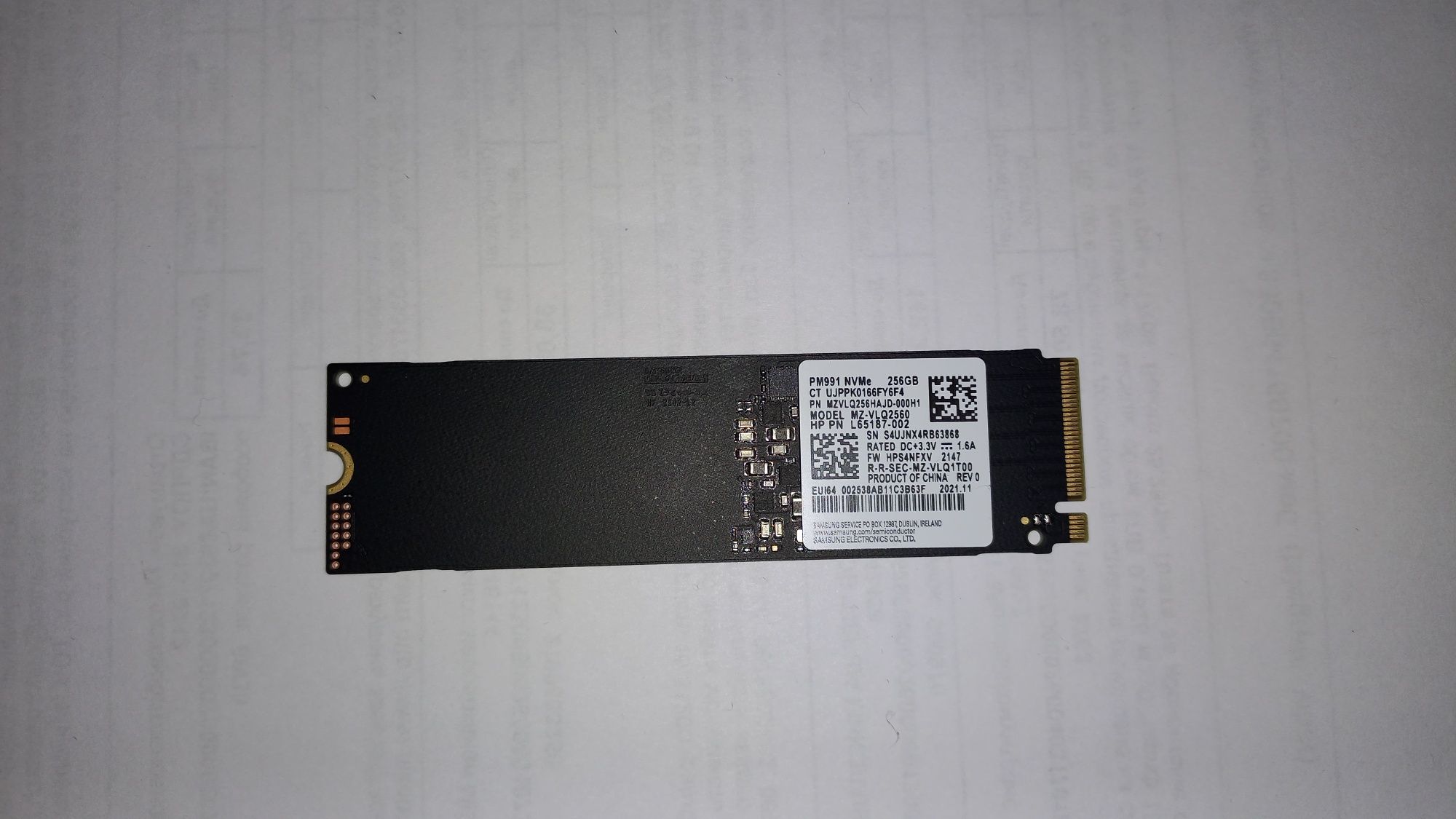 SSD Samsung 256gb M.2