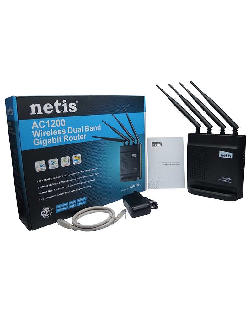 Новый Гигабитный 5 ГГц WI-FI Роутер Netis WF2780 v3 AC1200