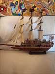 Caravela replica grande de madeira 78cm *68 cm preço reduzido