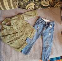 Джинсова курточка та джинсові штани Zara 98р.