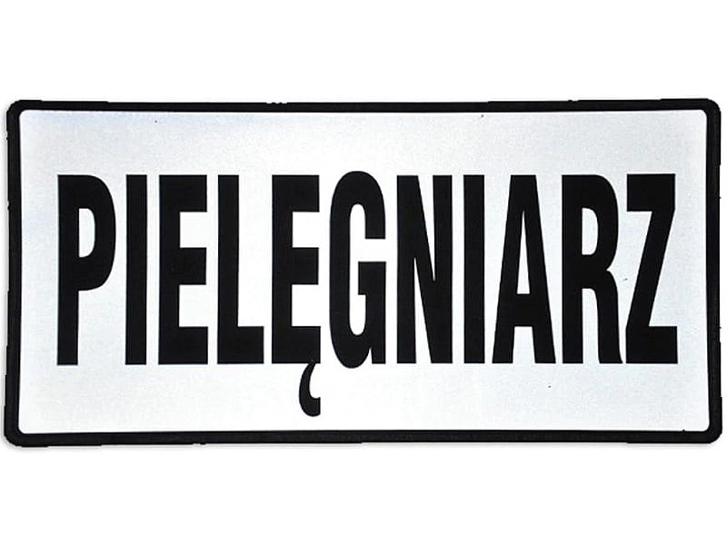 Emblemat funkcyjny odblaskowy na rzepie 31 x 15 cm NOWY