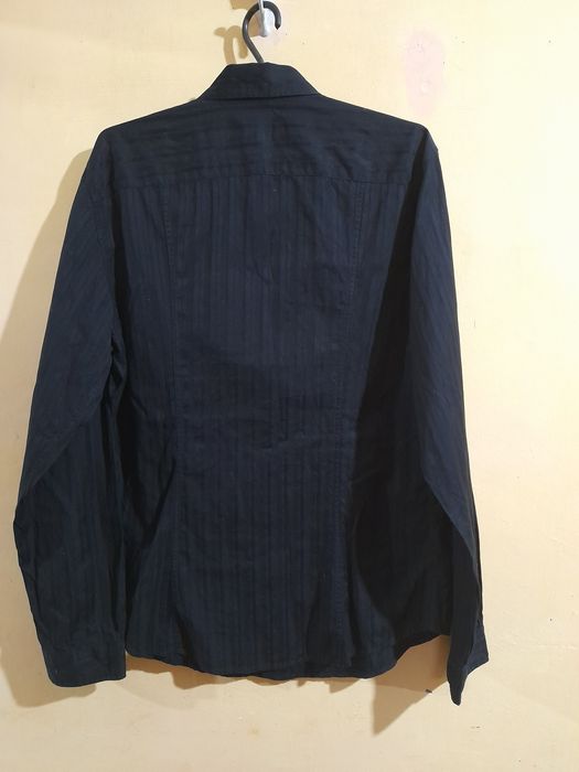 Оригинал Armani Jeans мужская рубашка в полоску хлопок