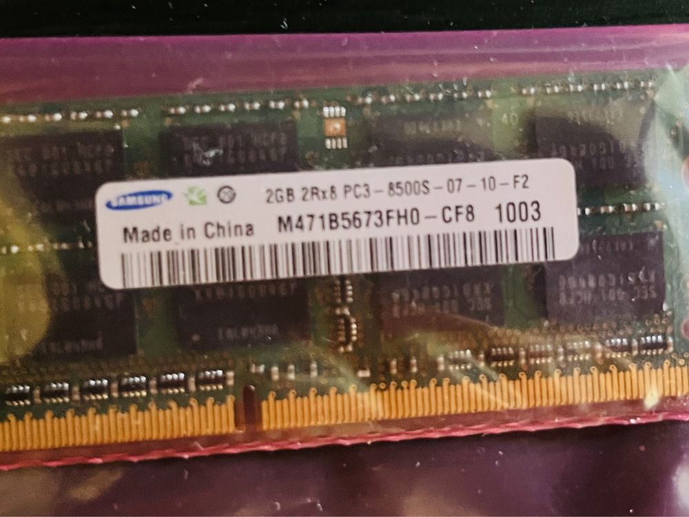 Pamięć RAM 4GB Samsung 2x2GB DDR3 8500