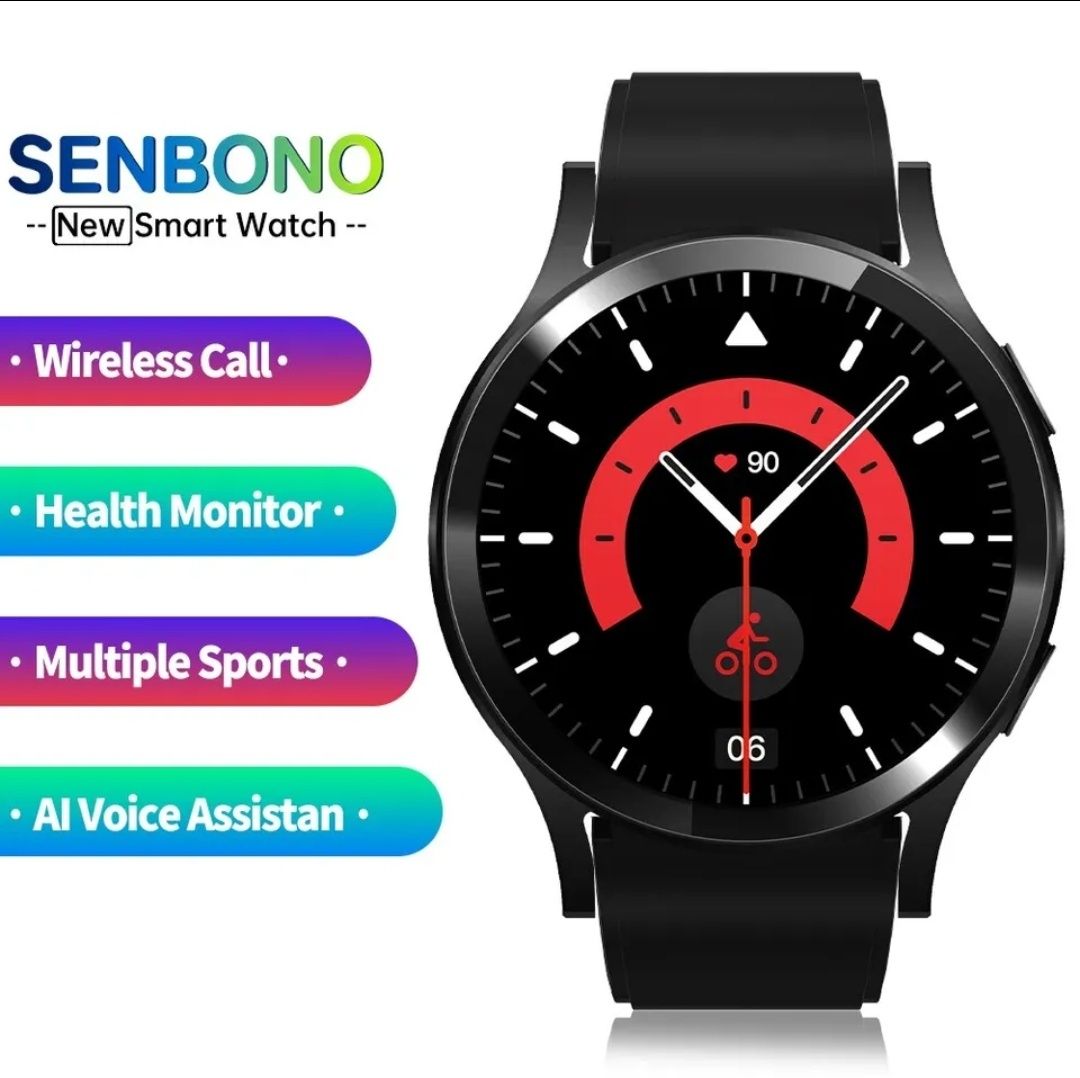 Акція.Senbono Max F10 smart watch/Розумный годинник/умные часв